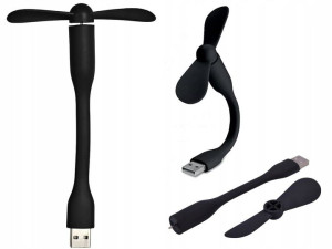 Wiatrak Wentylator Mini Na USB Silikonowy Do PC