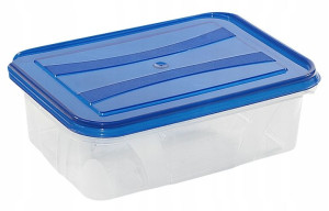 Plastikowy Pojemnik Pudełko Z Pokrywką Mocne 1,2l