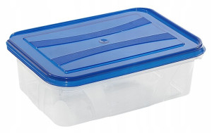 Plastikowy Pojemnik Pudełko Z Pokrywką Mocne 0,7L