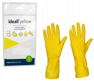 Rękawice Gospodarcze Gumowe Żółte Ideall Yellow S