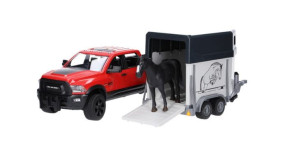 Bruder 02501 Pick-up Ram 2500 Z Przyczepą Do Przewozu Koni