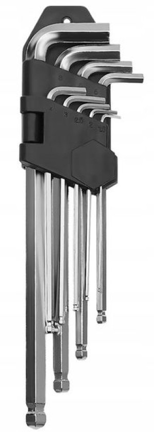Imbusy Klucze Imbusowe Stal CRV Zestaw 1,5 – 10 mm