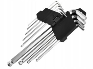 Imbusy Zestaw 1,5 – 10 mm Klucze Imbusowe Stal CRV
