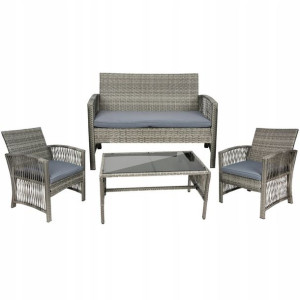Zestaw Mebli Z Rattanu Technorattanowe Ogrodowe