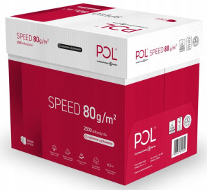 Papier ksero Polspeed A4 80g - 5 ryz (2500ark.)