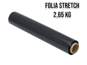 Folia Stretch Strecz Strech Xl 2,65kg 50cm Dużo Folii Czarna