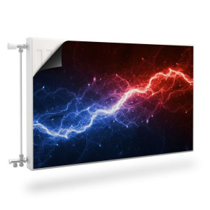 Mata MAGNETYCZNA Na Kaloryfer Błyskawica Abstrakcja Dekoracja 90cm x 60cm