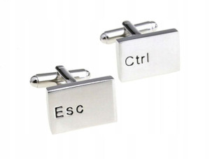 Spinki do mankietów SPINKI PRZYCISKI CTRL i ESC