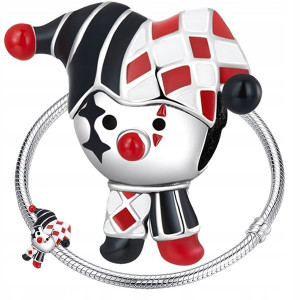 CHARMS PAJAC JOKER koralik beads srebro pr 925