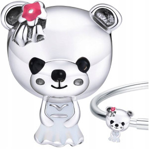 CHARMS PANI MIŚ koralik beads srebro pr 925