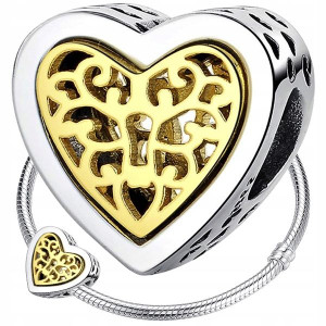 CHARMS SERCE serduszko zawieszka srebro 925 S925