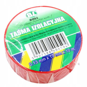 Taśma Izolacyjna Czerwona 19mm x 10m Boll