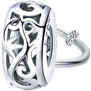 CHARMS AŻUROWY srebro 925 koralik S925 zawieszka