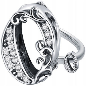CHARMS CYFRA ZERO 0 koralik beads srebro pr 925
