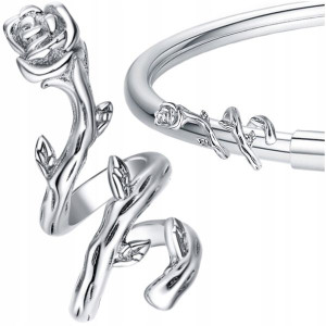 CHARMS RÓŻA koralik beads srebro pr 925