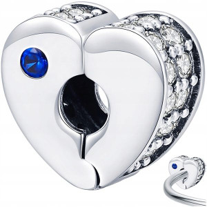 CHARMS SERCE koralik beads srebro pr 925