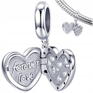 CHARMS SERCE OTWIERANE LOVE koralik srebro pr 925