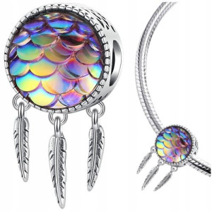 CHARMS ŁAPACZ SNÓW HOLO srebro pr 925 koralik