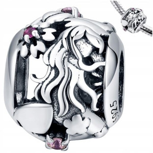 CHARMS SYRENKA cyrkonie srebro pr 925 koralik