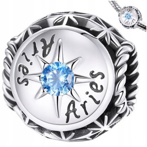 CHARMS ZNAK ZODIAKU BARAN koralik srebro pr 925