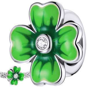 CHARMS CZTEROLISTNA KONICZYNKA koralik srebro 925