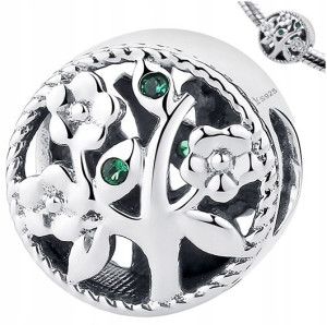 CHARMS DRZEWKO koralik zawieszka srebro 925