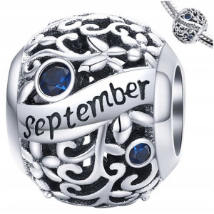 CHARMS MIESIĄCE WRZESIEŃ beads srebro 925 koralik