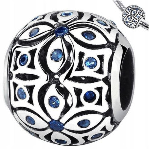 CHARMS koralik zawieszka srebro pr 925 cyrkonie