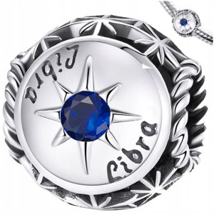CHARMS WAGA ZNAK ZODIAKU koralik srebro pr 925
