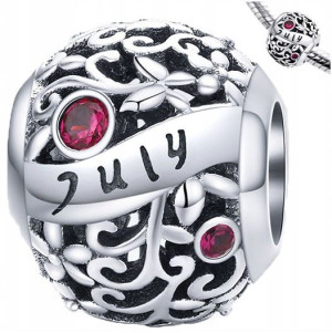 CHARMS MIESIĄCE LIPIEC JULY srebro pr 925 koralik