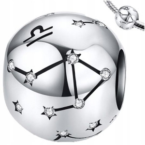 CHARMS ZNAK ZODIAKU WAGA srebro 925 koralik S925