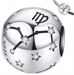 CHARMS ZNAK ZODIAKU PANNA koralik srebro pr 925