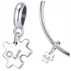 CHARMS PUZZEL zawieszka koralik pr 925 + GRAWER
