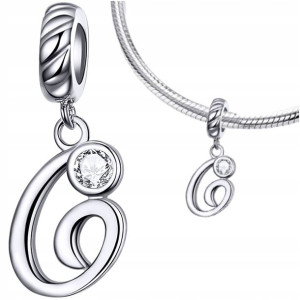CHARMS LITERKA G zawieszka srebro pr 925 koralik