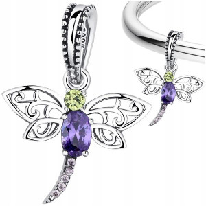 CHARMS WAŻKA srebro 925 koralik S925 zawieszka