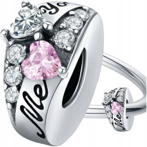 CHARMS ME YOU SERCA srebro 925 koralik zawieszka