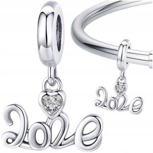 CHARMS Love srebro 925 koralik zawieszka S925