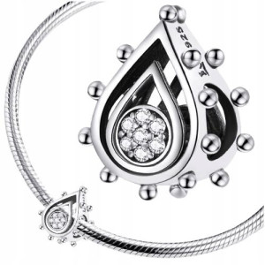 CHARMS KROPLA srebro 925 koralik S925 zawieszka