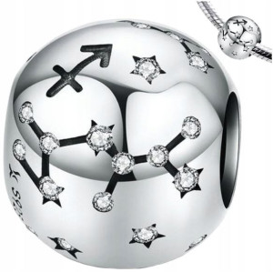 CHARMS ZNAK ZODIAKU STRZELEC srebro 925 koralik
