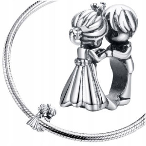 CHARMS MŁODA PARA srebro 925 koralik zawieszka