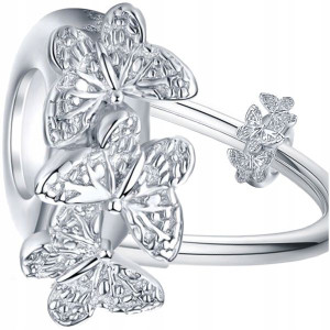 CHARMS MOTYLE srebro 925 koralik S925 zawieszka