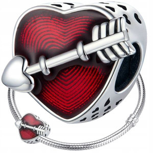 CHARMS SERCE srebro 925 koralik S925 zawieszka