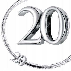 CHARMS 20 LAT srebro 925 koralik S925 zawieszka