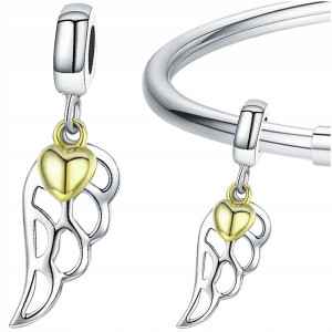CHARMS SKRZYDŁO srebro 925 koralik S925 zawieszka