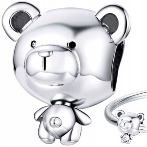 CHARMS MIŚ srebro 925 koralik S925 zawieszka