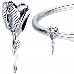 CHARMS KWIAT TULIPAN srebro 925 koralik zawieszka