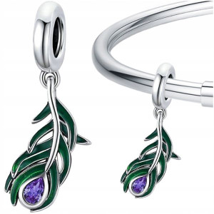 CHARMS PAWIE OCZKO PIÓRKO srebro 925 zawieszka