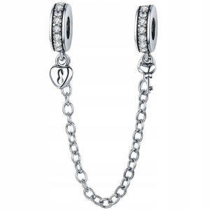Charms Łańcuszek Zabezpieczenie S925 zawieszka 925