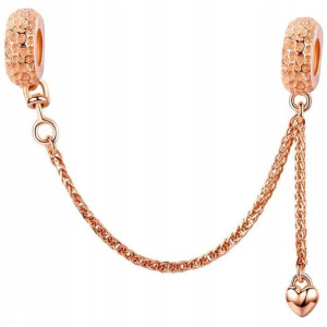 Charms Łańcuszek srebro 925 zabezpiecze zawieszka
