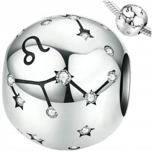 CHARMS ZNAK ZODIAKU LEW srebro 925 S925 koralik